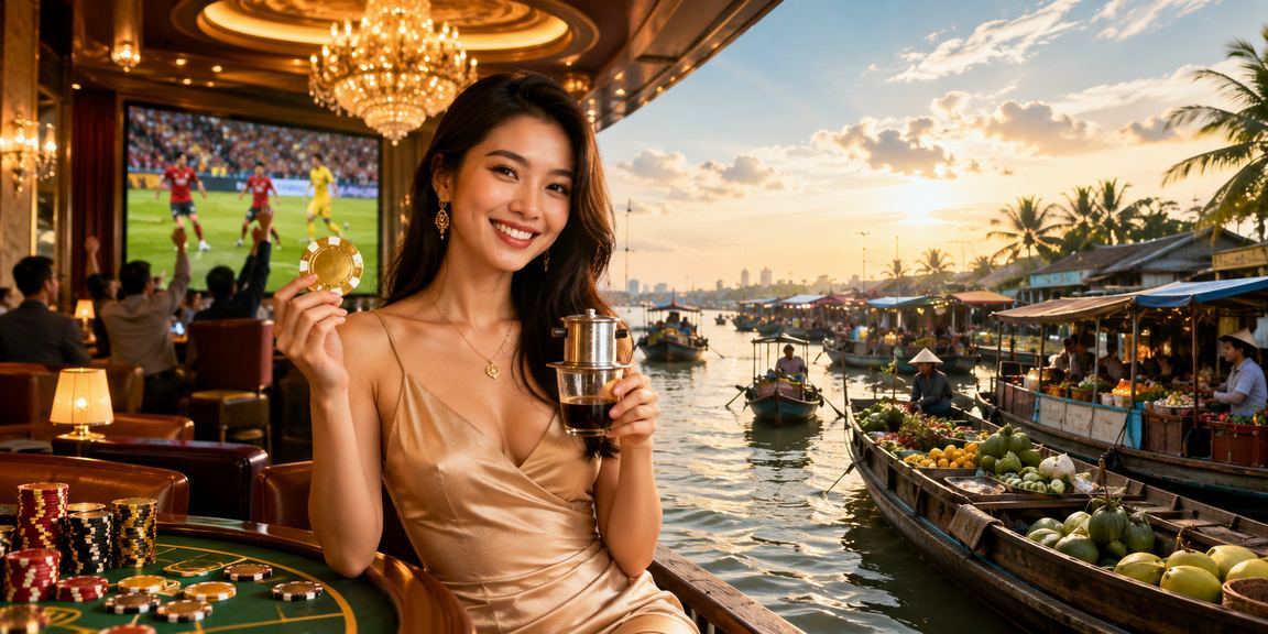 Quán cà phê Cần Thơ với không khí casino betting trên điện thoại
