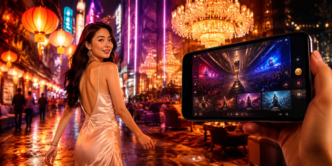 Chợ đêm Hồ Chí Minh với không khí esports betting trên thiết bị di động