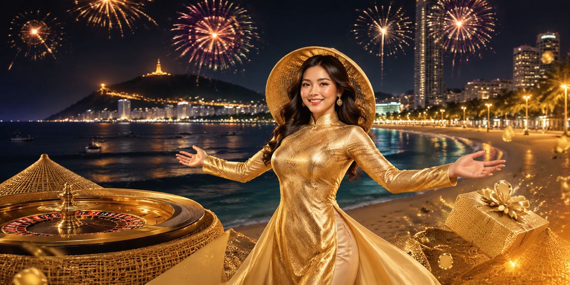 Cảnh roulette tại Vũng Tàu với áo dài Việt Nam và không khí casino